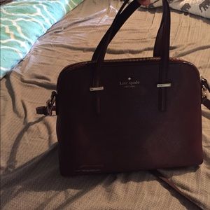 burgundy kate spade purse